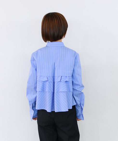layered raffle blouse